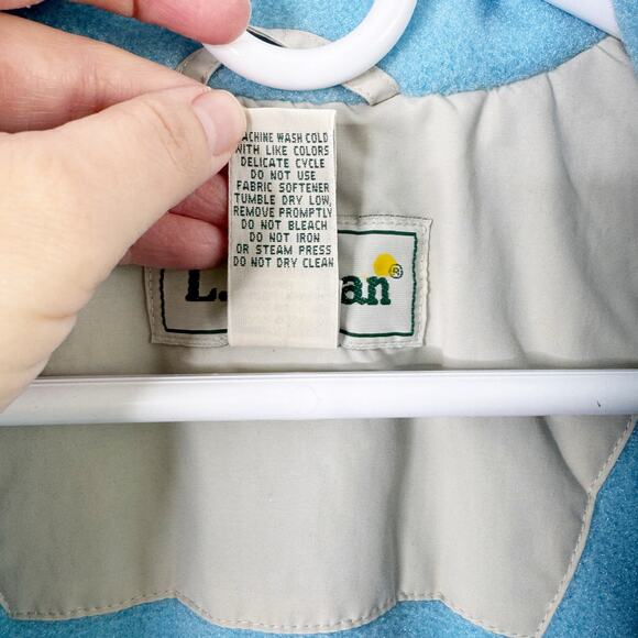 LL Bean VTG Nylon Thinsulate Ultra Polartec Insulation Full Zip Jacket XL Womens - Picture 8 of 12